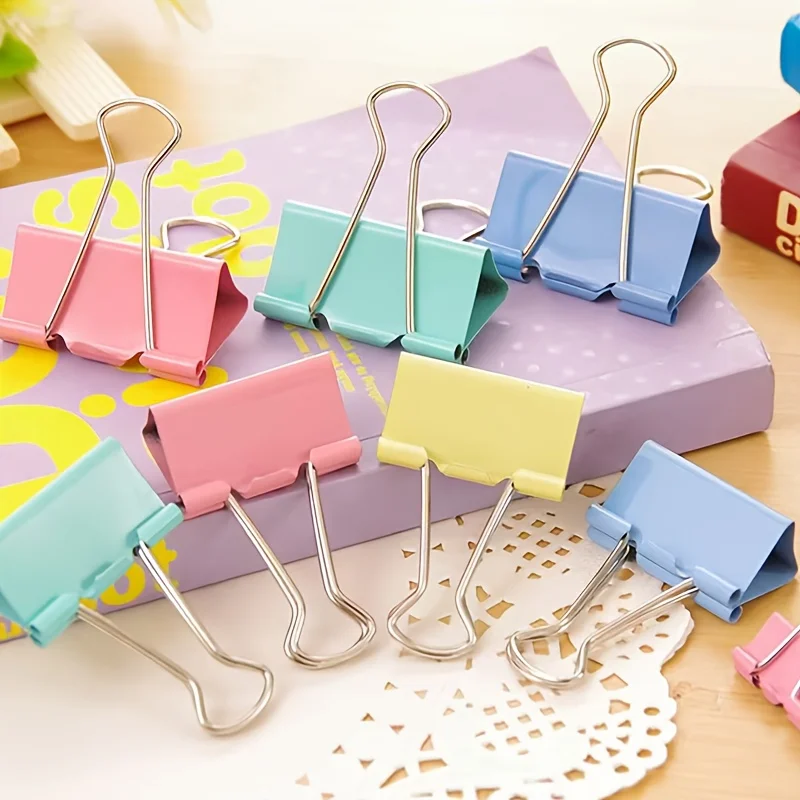 50 Pack Random Color Long Tail - огляд і ціна Binder Clip Assorted