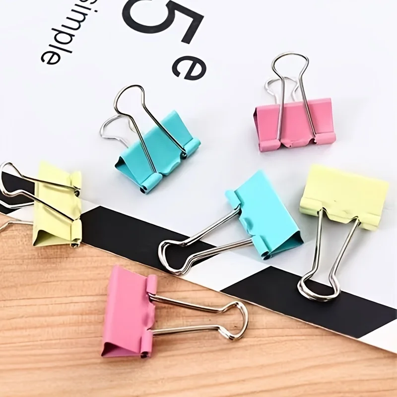 50 Pack Random Color Long Tail - огляд і ціна Binder Clip Assorted